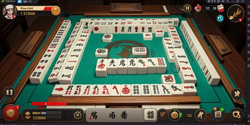 Tampilan menarik dari gameplay Mahjong di 333666.