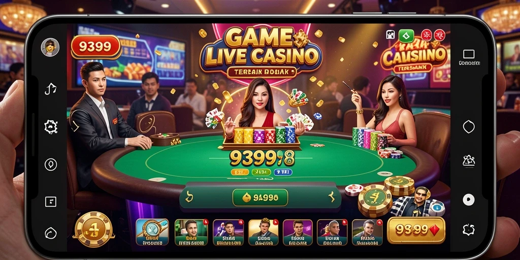 Gameplay Live Casino yang mendebarkan dan interaktif di 9399.
