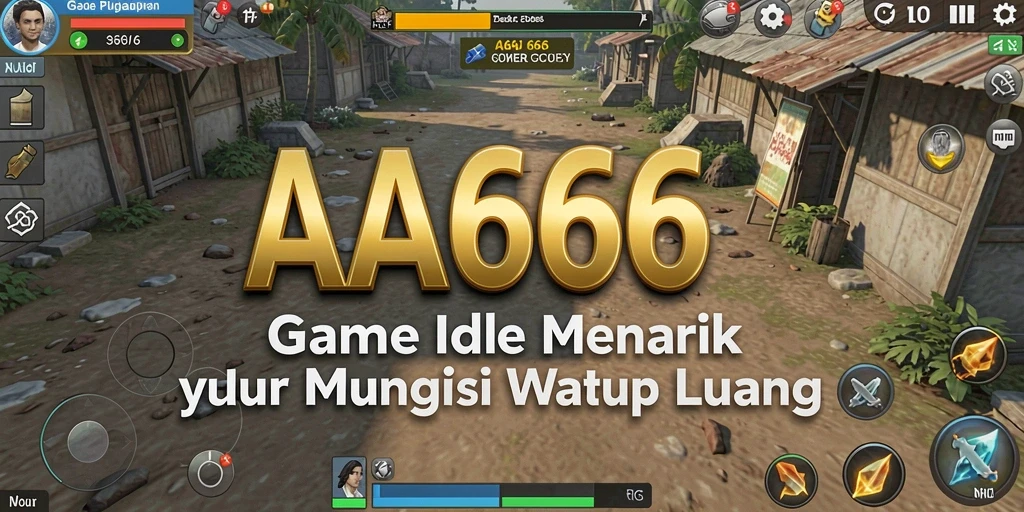 Tangkapan layar gameplay AA666 yang menunjukkan aksi Idle yang seru.