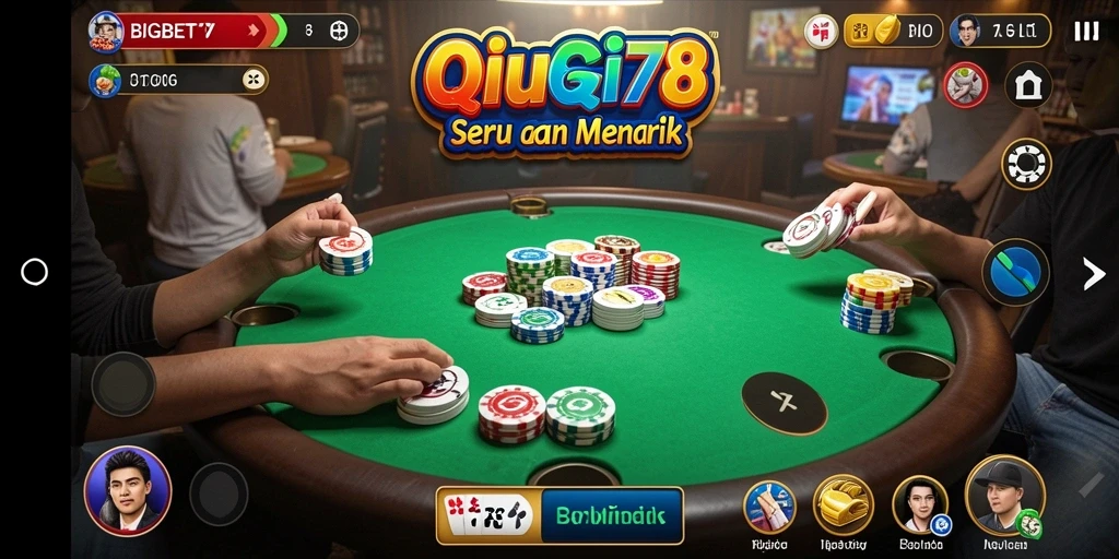 Screenshot BIGBET78 menampilkan gameplay seru QiuQiu.