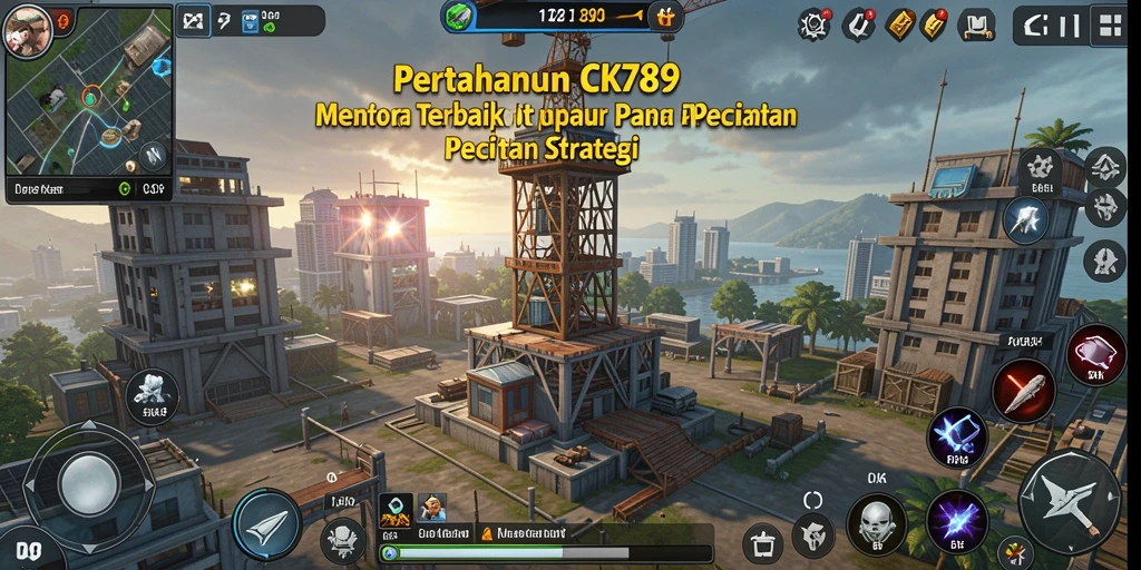 Tangkapan layar CK789 menunjukkan aksi menara mempertahankan dari berbagai musuh.