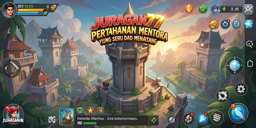 Screenshot menunjukkan aksi seru dalam gameplay Tower Defense.