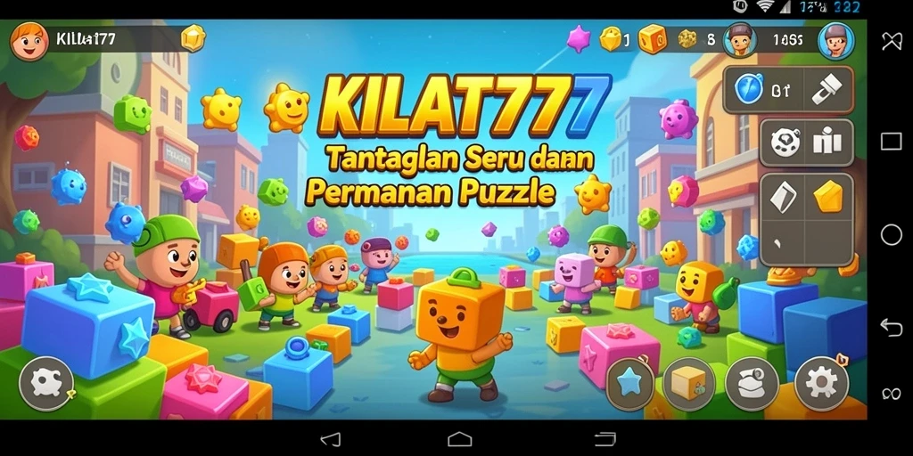 Tampilan gameplay seru dari KILAT77 dengan berbagai tantangan puzzle.