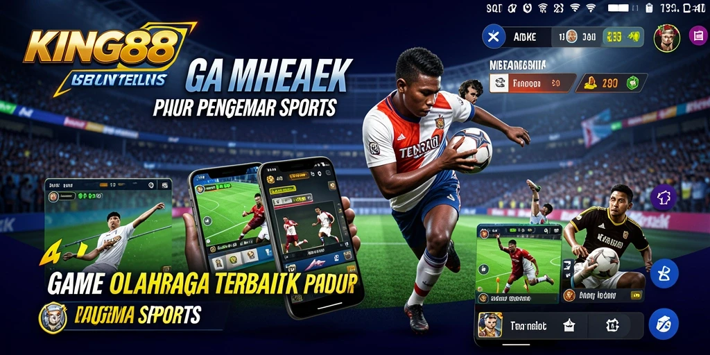 Screenshot utama KING88 menampilkan aksi seru dalam permainan olahraga.