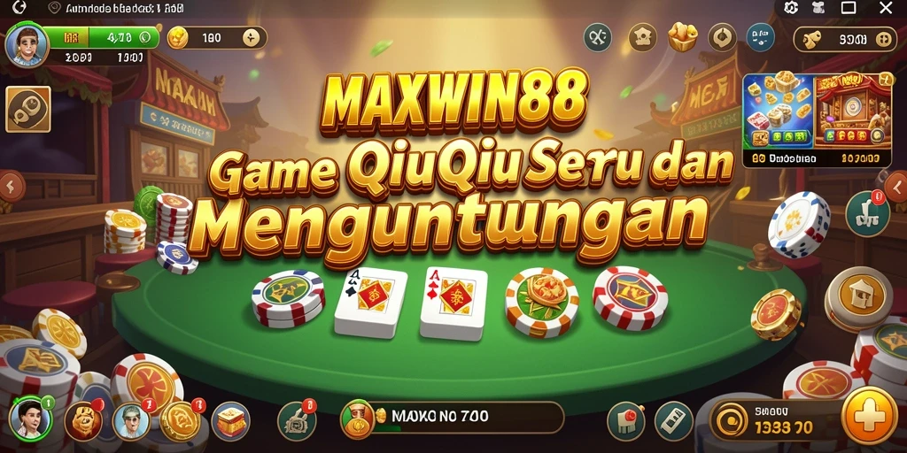 Screenshot gameplay QiuQiu MAXWIN88 yang mendebarkan.