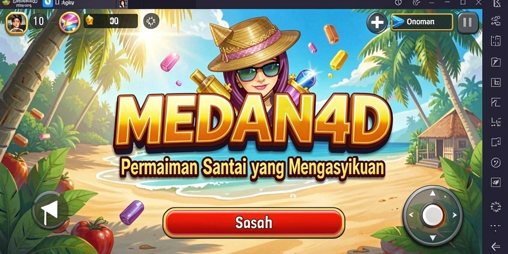 Tampilan menarik gameplay santai MEDAN4D yang mengasyikkan.