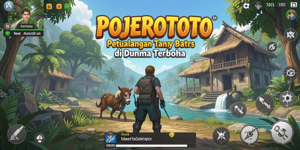 Gameplay seru di dunia terbuka POJEROTOTO dengan kebebasan eksplorasi.