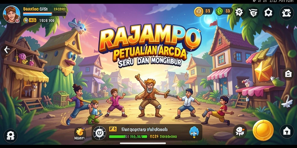 Screenshot gameplay RAJAMPO menampilkan keseruan momen bermain.