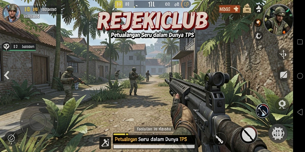 Gameplay seru dalam REJEKICLUB yang menegangkan.