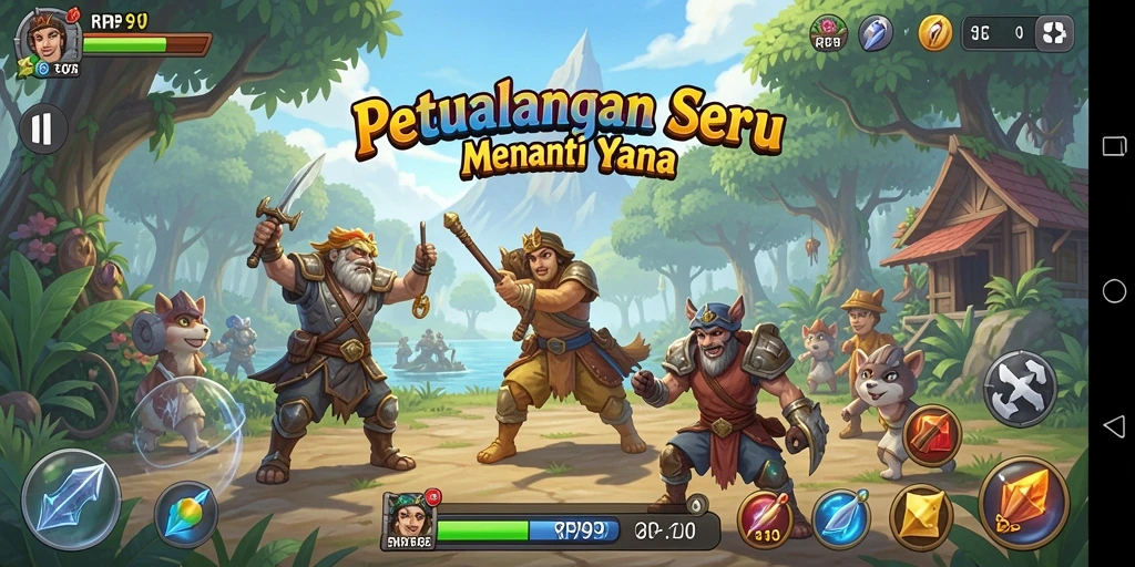 Gameplay RP99 yang seru dan penuh aksi.