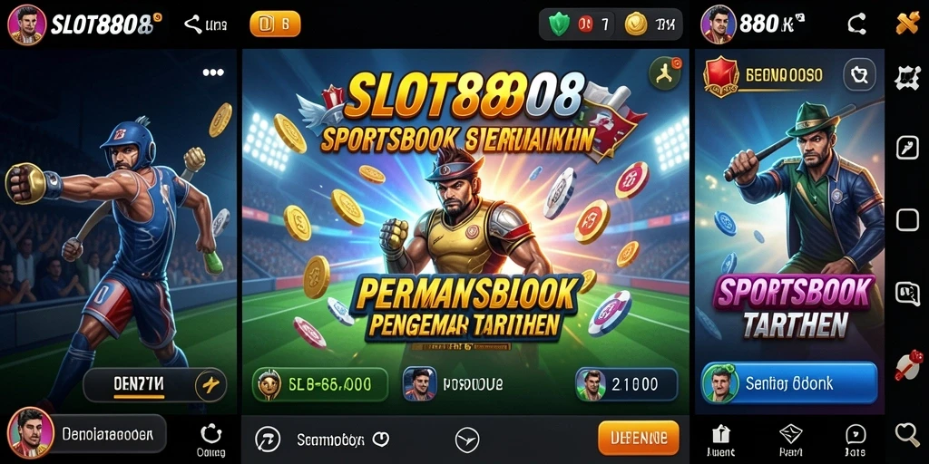 Tampilan antarmuka SLOT8808 yang menarik dan interaktif.